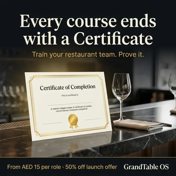 Barback Certificate
